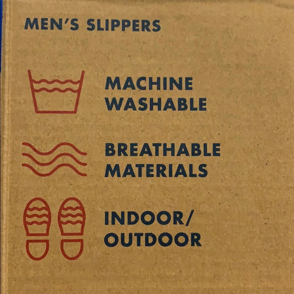 NWT 2020 Men’s Dearfoams Indoor Outdoor Slippers Gray Heather - Picture 7 of 7